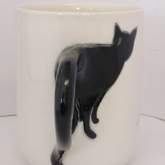 Hand thrown Cat Handle Mug No1