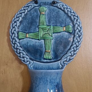 Hand made St Brigid's Cross Holy Water Font 7