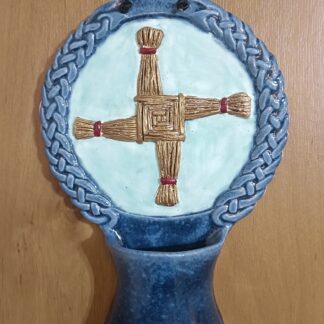 Hand made St Brigid's Cross Holy Water Font 9